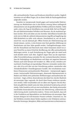 Image of the Page - 56 - in Im Namen der Emanzipation - Antimuslimischer Rassismus in Österreich