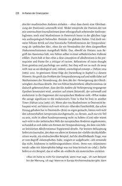 Image of the Page - 228 - in Im Namen der Emanzipation - Antimuslimischer Rassismus in Österreich