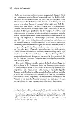 Bild der Seite - 280 - in Im Namen der Emanzipation - Antimuslimischer Rassismus in Österreich
