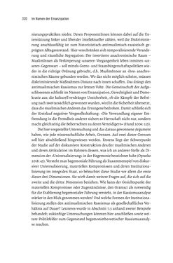 Bild der Seite - 320 - in Im Namen der Emanzipation - Antimuslimischer Rassismus in Österreich