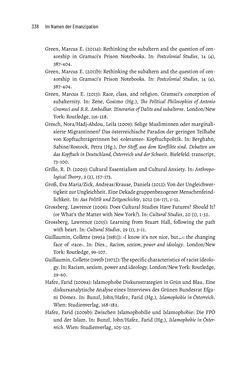 Image of the Page - 338 - in Im Namen der Emanzipation - Antimuslimischer Rassismus in Österreich