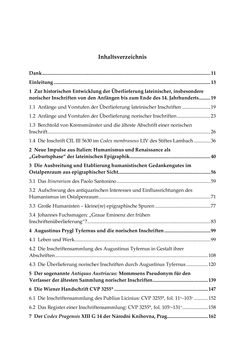 Image of the Page - (000007) - in Der sogenannte Antiquus Austriacus und weitere auctores antiquissimi - Zur ältesten Überlieferung römerzeitlicher Inschriften im österreichischen Raum