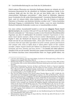 Image of the Page - 24 - in Der sogenannte Antiquus Austriacus und weitere auctores antiquissimi - Zur ältesten Überlieferung römerzeitlicher Inschriften im österreichischen Raum