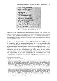 Image of the Page - 31 - in Der sogenannte Antiquus Austriacus und weitere auctores antiquissimi - Zur ältesten Überlieferung römerzeitlicher Inschriften im österreichischen Raum