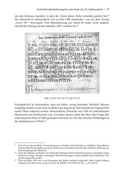 Image of the Page - 37 - in Der sogenannte Antiquus Austriacus und weitere auctores antiquissimi - Zur ältesten Überlieferung römerzeitlicher Inschriften im österreichischen Raum