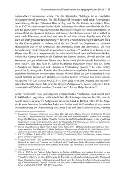 Bild der Seite - 41 - in Der sogenannte Antiquus Austriacus und weitere auctores antiquissimi - Zur ältesten Überlieferung römerzeitlicher Inschriften im österreichischen Raum