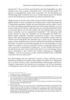 Image of the Page - 53 - in Der sogenannte Antiquus Austriacus und weitere auctores antiquissimi - Zur ältesten Überlieferung römerzeitlicher Inschriften im österreichischen Raum