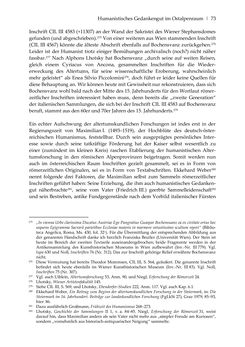 Image of the Page - 73 - in Der sogenannte Antiquus Austriacus und weitere auctores antiquissimi - Zur ältesten Überlieferung römerzeitlicher Inschriften im österreichischen Raum