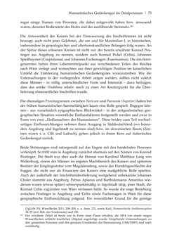 Image of the Page - 75 - in Der sogenannte Antiquus Austriacus und weitere auctores antiquissimi - Zur ältesten Überlieferung römerzeitlicher Inschriften im österreichischen Raum