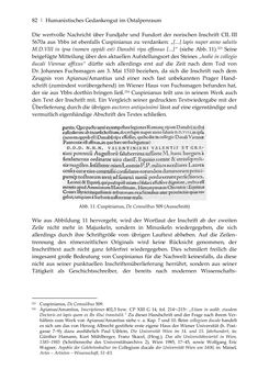 Bild der Seite - 82 - in Der sogenannte Antiquus Austriacus und weitere auctores antiquissimi - Zur ältesten Überlieferung römerzeitlicher Inschriften im österreichischen Raum