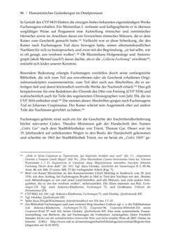 Bild der Seite - 86 - in Der sogenannte Antiquus Austriacus und weitere auctores antiquissimi - Zur ältesten Überlieferung römerzeitlicher Inschriften im österreichischen Raum