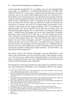 Image of the Page - 92 - in Der sogenannte Antiquus Austriacus und weitere auctores antiquissimi - Zur ältesten Überlieferung römerzeitlicher Inschriften im österreichischen Raum