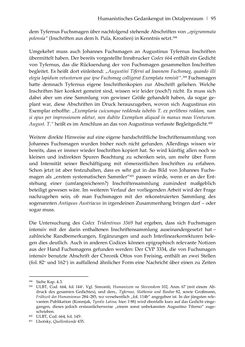 Image of the Page - 95 - in Der sogenannte Antiquus Austriacus und weitere auctores antiquissimi - Zur ältesten Überlieferung römerzeitlicher Inschriften im österreichischen Raum