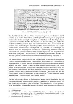 Image of the Page - 97 - in Der sogenannte Antiquus Austriacus und weitere auctores antiquissimi - Zur ältesten Überlieferung römerzeitlicher Inschriften im österreichischen Raum