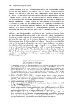 Bild der Seite - 104 - in Der sogenannte Antiquus Austriacus und weitere auctores antiquissimi - Zur ältesten Überlieferung römerzeitlicher Inschriften im österreichischen Raum