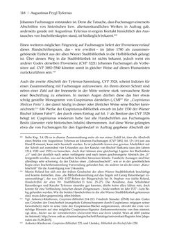 Bild der Seite - 118 - in Der sogenannte Antiquus Austriacus und weitere auctores antiquissimi - Zur ältesten Überlieferung römerzeitlicher Inschriften im österreichischen Raum