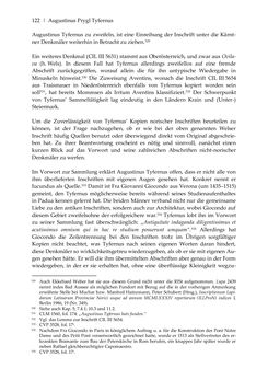Image of the Page - 122 - in Der sogenannte Antiquus Austriacus und weitere auctores antiquissimi - Zur ältesten Überlieferung römerzeitlicher Inschriften im österreichischen Raum
