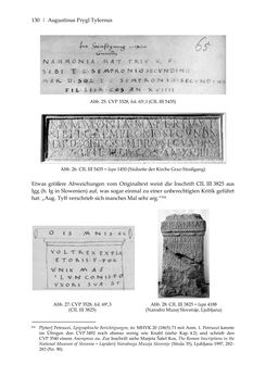 Image of the Page - 130 - in Der sogenannte Antiquus Austriacus und weitere auctores antiquissimi - Zur ältesten Überlieferung römerzeitlicher Inschriften im österreichischen Raum