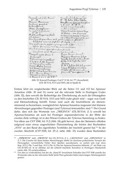 Image of the Page - 135 - in Der sogenannte Antiquus Austriacus und weitere auctores antiquissimi - Zur ältesten Überlieferung römerzeitlicher Inschriften im österreichischen Raum