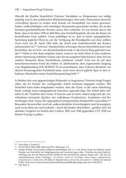 Image of the Page - 138 - in Der sogenannte Antiquus Austriacus und weitere auctores antiquissimi - Zur ältesten Überlieferung römerzeitlicher Inschriften im österreichischen Raum