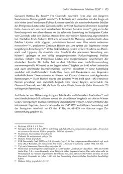 Image of the Page - 153 - in Der sogenannte Antiquus Austriacus und weitere auctores antiquissimi - Zur ältesten Überlieferung römerzeitlicher Inschriften im österreichischen Raum