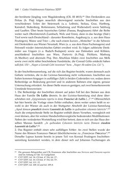 Image of the Page - 160 - in Der sogenannte Antiquus Austriacus und weitere auctores antiquissimi - Zur ältesten Überlieferung römerzeitlicher Inschriften im österreichischen Raum