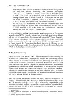 Bild der Seite - 166 - in Der sogenannte Antiquus Austriacus und weitere auctores antiquissimi - Zur ältesten Überlieferung römerzeitlicher Inschriften im österreichischen Raum