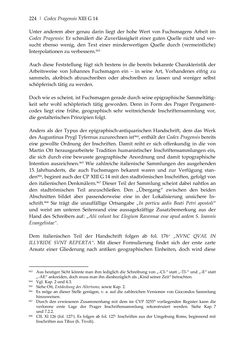 Bild der Seite - 224 - in Der sogenannte Antiquus Austriacus und weitere auctores antiquissimi - Zur ältesten Überlieferung römerzeitlicher Inschriften im österreichischen Raum