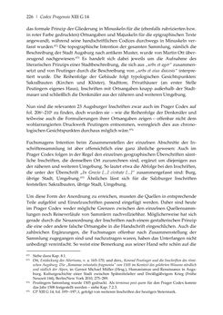 Image of the Page - 226 - in Der sogenannte Antiquus Austriacus und weitere auctores antiquissimi - Zur ältesten Überlieferung römerzeitlicher Inschriften im österreichischen Raum