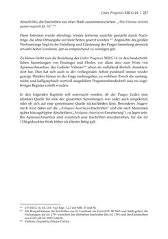 Bild der Seite - 227 - in Der sogenannte Antiquus Austriacus und weitere auctores antiquissimi - Zur ältesten Überlieferung römerzeitlicher Inschriften im österreichischen Raum