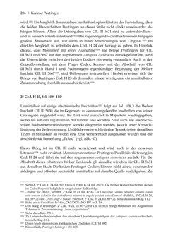 Image of the Page - 236 - in Der sogenannte Antiquus Austriacus und weitere auctores antiquissimi - Zur ältesten Überlieferung römerzeitlicher Inschriften im österreichischen Raum