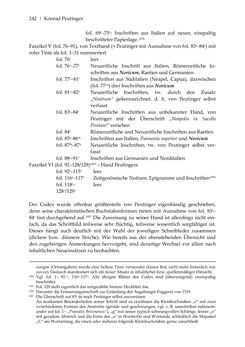 Image of the Page - 242 - in Der sogenannte Antiquus Austriacus und weitere auctores antiquissimi - Zur ältesten Überlieferung römerzeitlicher Inschriften im österreichischen Raum