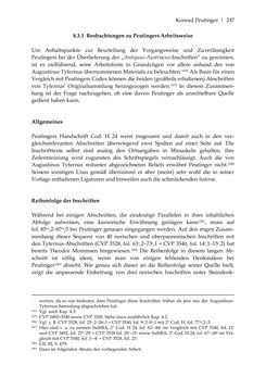 Bild der Seite - 247 - in Der sogenannte Antiquus Austriacus und weitere auctores antiquissimi - Zur ältesten Überlieferung römerzeitlicher Inschriften im österreichischen Raum