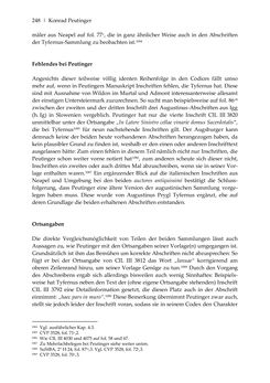 Image of the Page - 248 - in Der sogenannte Antiquus Austriacus und weitere auctores antiquissimi - Zur ältesten Überlieferung römerzeitlicher Inschriften im österreichischen Raum