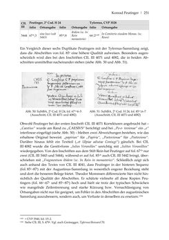 Image of the Page - 251 - in Der sogenannte Antiquus Austriacus und weitere auctores antiquissimi - Zur ältesten Überlieferung römerzeitlicher Inschriften im österreichischen Raum