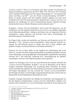 Bild der Seite - 255 - in Der sogenannte Antiquus Austriacus und weitere auctores antiquissimi - Zur ältesten Überlieferung römerzeitlicher Inschriften im österreichischen Raum