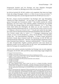 Bild der Seite - 259 - in Der sogenannte Antiquus Austriacus und weitere auctores antiquissimi - Zur ältesten Überlieferung römerzeitlicher Inschriften im österreichischen Raum
