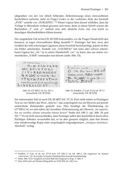 Image of the Page - 261 - in Der sogenannte Antiquus Austriacus und weitere auctores antiquissimi - Zur ältesten Überlieferung römerzeitlicher Inschriften im österreichischen Raum