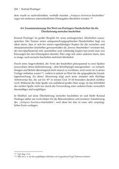 Image of the Page - 264 - in Der sogenannte Antiquus Austriacus und weitere auctores antiquissimi - Zur ältesten Überlieferung römerzeitlicher Inschriften im österreichischen Raum