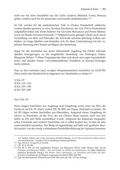 Image of the Page - 283 - in Der sogenannte Antiquus Austriacus und weitere auctores antiquissimi - Zur ältesten Überlieferung römerzeitlicher Inschriften im österreichischen Raum
