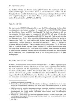 Image of the Page - 284 - in Der sogenannte Antiquus Austriacus und weitere auctores antiquissimi - Zur ältesten Überlieferung römerzeitlicher Inschriften im österreichischen Raum