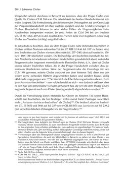 Image of the Page - 288 - in Der sogenannte Antiquus Austriacus und weitere auctores antiquissimi - Zur ältesten Überlieferung römerzeitlicher Inschriften im österreichischen Raum