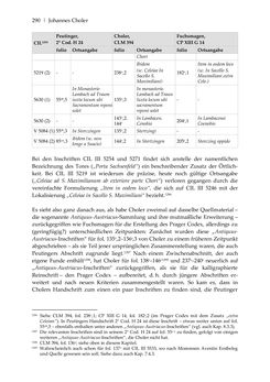 Image of the Page - 290 - in Der sogenannte Antiquus Austriacus und weitere auctores antiquissimi - Zur ältesten Überlieferung römerzeitlicher Inschriften im österreichischen Raum