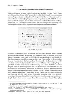 Image of the Page - 292 - in Der sogenannte Antiquus Austriacus und weitere auctores antiquissimi - Zur ältesten Überlieferung römerzeitlicher Inschriften im österreichischen Raum