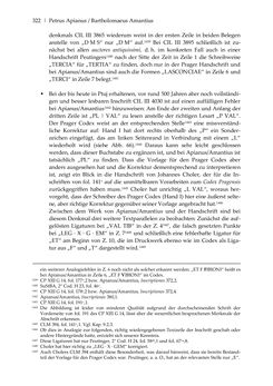 Image of the Page - 322 - in Der sogenannte Antiquus Austriacus und weitere auctores antiquissimi - Zur ältesten Überlieferung römerzeitlicher Inschriften im österreichischen Raum