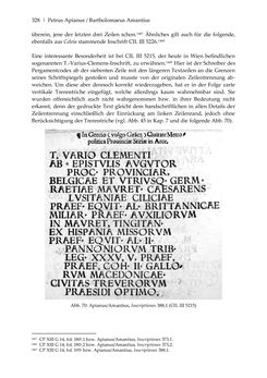 Image of the Page - 328 - in Der sogenannte Antiquus Austriacus und weitere auctores antiquissimi - Zur ältesten Überlieferung römerzeitlicher Inschriften im österreichischen Raum