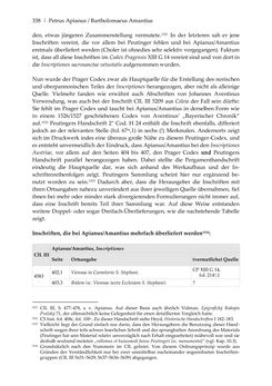 Bild der Seite - 338 - in Der sogenannte Antiquus Austriacus und weitere auctores antiquissimi - Zur ältesten Überlieferung römerzeitlicher Inschriften im österreichischen Raum