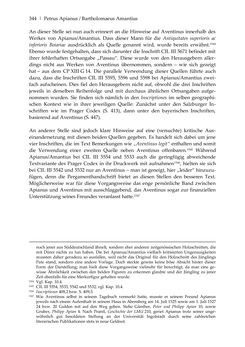 Bild der Seite - 344 - in Der sogenannte Antiquus Austriacus und weitere auctores antiquissimi - Zur ältesten Überlieferung römerzeitlicher Inschriften im österreichischen Raum