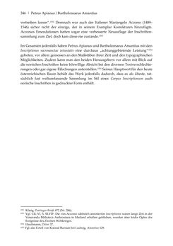 Bild der Seite - 346 - in Der sogenannte Antiquus Austriacus und weitere auctores antiquissimi - Zur ältesten Überlieferung römerzeitlicher Inschriften im österreichischen Raum