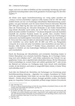 Bild der Seite - 364 - in Der sogenannte Antiquus Austriacus und weitere auctores antiquissimi - Zur ältesten Überlieferung römerzeitlicher Inschriften im österreichischen Raum